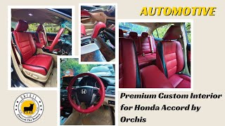 Honda Accord Interior Upgrade✨Premium Custom Design by Orchis  Honda Accord Customized Seat Covers [upl. by Othe552]