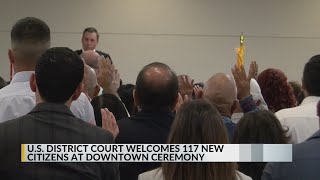 117 people become US citizens during ceremony in Albuquerque [upl. by Enaitsirk]