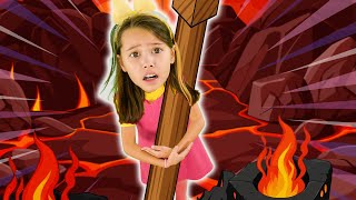 Floor is Lava Song  The Lava Dance More  Hokie Pokie Kids Videos [upl. by Brenton815]