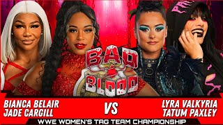 Bianca Belair amp Jade Cargill VS Lyra Valkyria amp Tatum Paxley  WWE Womens Tag Team Championship [upl. by Walsh180]