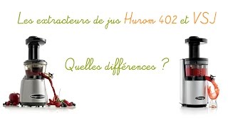 Comparatif des extracteurs de jus verticaux  Hurom 402 et Omega VSJ [upl. by Aleydis215]