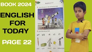 English For Today  Class Two  Unit 2 Lesson 8  Words for  PT   New Book 2024 [upl. by Fiora]