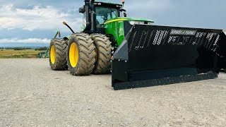 NEW GROUSER AG PRO 16 BLADE 9560r ready to push some feed hauling manure to corn ground as well [upl. by Nueovas]