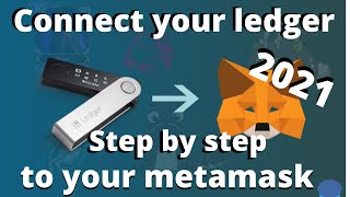 How to connect your ledger device to your Metamask May 2021 [upl. by Amerd]