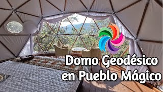 Domo geodésico para glamping en Malinalco  Estado de México hecho por domos geodésicos COSMOTEC [upl. by Isbella]