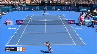 Jarmila GAJDOSOVA AUS vs Lauren DAVIS USA Apia International Sydney 2014 Highlights [upl. by Petr]