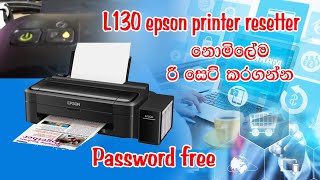 how to reset Epson L130 printer [upl. by Enicul]