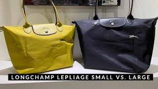 Longchamp Le Pliage Tote Small VS Large [upl. by Legir492]