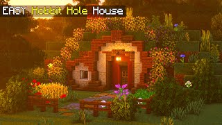 Minecraft  How to Build a Hobbit Hole  Tutorial [upl. by Yellehs]