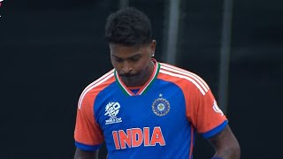 Hardik Pandya Couldnt Control Emotion Before Bowling Last ball of the Tournament T20 World Cup 2024 [upl. by Airreis]