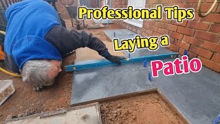 How to lay a patio professional tips [upl. by Cynarra]