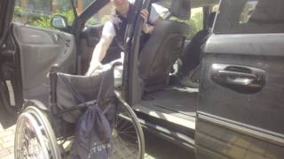 Paraplegic QUICK Transfer To Car Chrysler Grand Voyager [upl. by Ilrac683]