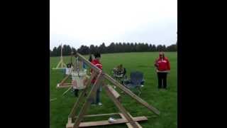 Trebuchet  High School Physics Project 2012 [upl. by Mcmullan]