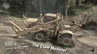 Spintires Mudrunner Claw Monster return  K 700 caterpillar [upl. by Roberts]