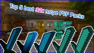 TOP 5 MCPE 32x PvP Texture Packs FPS FRIENDLY MCPE Windows 10 116 [upl. by Niarb467]