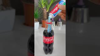 Cola ile Diş macununu karıştırın olanları tahmin etmeniz münkün değil shorts tips cleaning [upl. by Preiser]