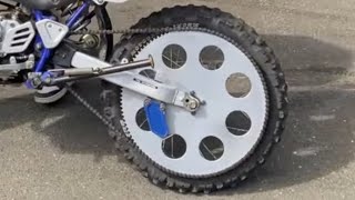 Biggest Sprocket On Dirtbike [upl. by Elfstan]