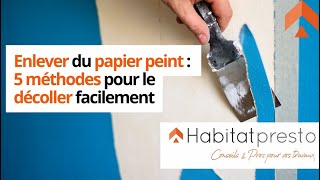 Enlever du papier peint  5 méthodes pour le décoller facilement [upl. by Munroe]