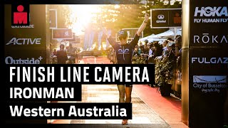 2023 IRONMAN Western Australia  Finish Line Camera [upl. by Brentt776]