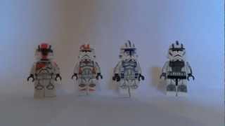 LEGO Star Wars Customs Commando Boss Waxer Hardacse and Echo Showcase [upl. by Samuele]