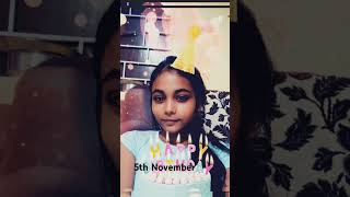 My birthday🎂 5November birthday divya divyana shortvideo yoitubeshorts short [upl. by Enitsua]