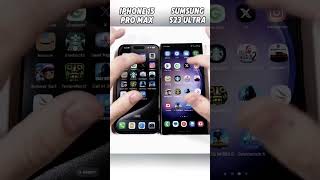 iPhone 15 Pro Max vs Samsung S23 Ultra Speed Test 🚀 Who’s the Real Speed King shortsviralvideo [upl. by Lletnohs]