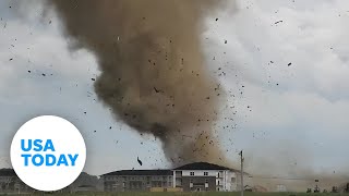 Tornado rips through homes and neighborhoods  USA TODAY [upl. by Megdal25]