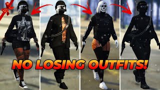 GTA 5 FEMALE OUTFITS  How to Get Black Joggers WITHOUT TRANSFER GLITCH amp More [upl. by Sylirama]