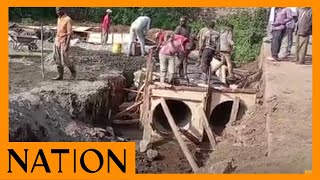 Floods leave grim legacy of destruction and devastation as workers repair roads in Elburgon [upl. by Rivera]