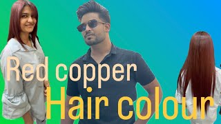 Light copper hair colour gtjaipur haircare hairstyle curlyhair ￼ [upl. by Einram20]