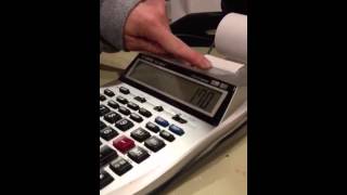 How to use an adding machine [upl. by Schlesinger]