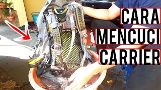 Cara MENCUCI Tas CARRIER yang Benar  Osprey Atmos 65 AG  Tutorial 2 [upl. by Petigny]