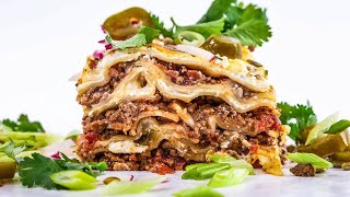 How To Make MexicanStyle Lasagna By Rachael [upl. by Derron]