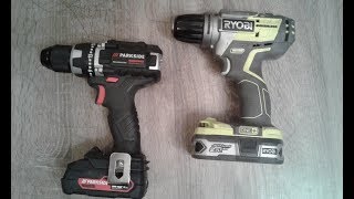 WIERTARKOWKRETARKA PARKSIDE PERFORMANCE VS RYOBI BRUSHLESS oraz bity i wiertła PARKSIDE PERFORMANCE [upl. by Soirtemed]