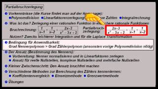 Partialbruchzerlegung 1  Ein erster Überblick [upl. by Lemaj]