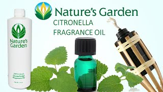 Citronella Fragrance Oil  Natures Garden [upl. by Nalyr608]