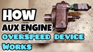 How Overspeed Device of Aux Engine works [upl. by Llertnad]