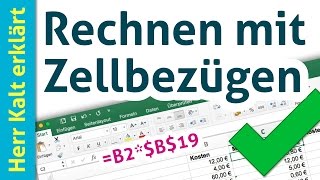 Rechnen mit Excel – AnleitungTutorial [upl. by Ardena]