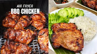 Boneless BBQ Chicken in Air Fryer  BBQ Chicken Recipe [upl. by Atalya124]