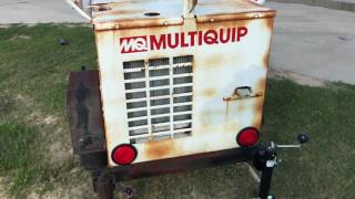 2010 Multiquip LT12 LIGHTING DIESEL GENERATOR 2500 in Kle [upl. by Jair]