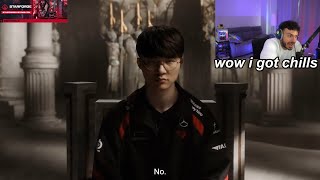 Tarik Reacts To Faker Getting Inducted into League Of Legends hall of fame [upl. by Niel]