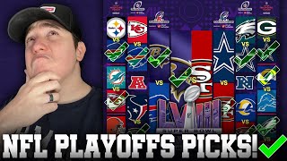 2024 NFL PLAYOFF BRACKET PREDICTIONS🚨🏈 Who will win each game And the SUPER BOWL [upl. by Ynnattirb]