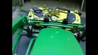 John Deere 2305 200CX Loader Lifting items with Artillian Forks [upl. by Moyra]