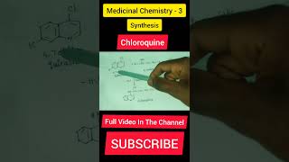 SYNTHESIS OF CHLOROQUINE  MEDICINAL CHEMISTRY  3  B PHARM 6 SEMESTER  TAMIL EXPLANATION [upl. by Attenrad]