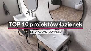 TOP10 projektów łazienek  LISTOPAD 2020 [upl. by Anivol483]