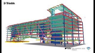 Tekla France BIM Awards 2018  EIFFAGE METAL  Siège Le Monde [upl. by Mcwherter855]