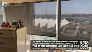 Window treatments installation by Blinds and Shades Depot [upl. by Anelav]