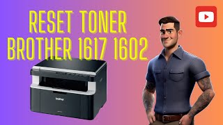 Reset toner brother 1617 1602 1512 impressora printer impressoras brotherprinter [upl. by Shannah]