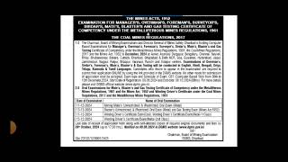 Exam Notification 2024dgms [upl. by Eimia872]