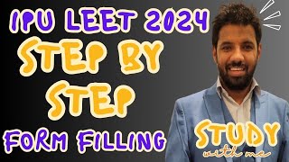 IPU LEET 2024🔥How to fill IP University Application Form 🔥Step by Step Admission 2024🔥Diploma Walo [upl. by Kizzie]